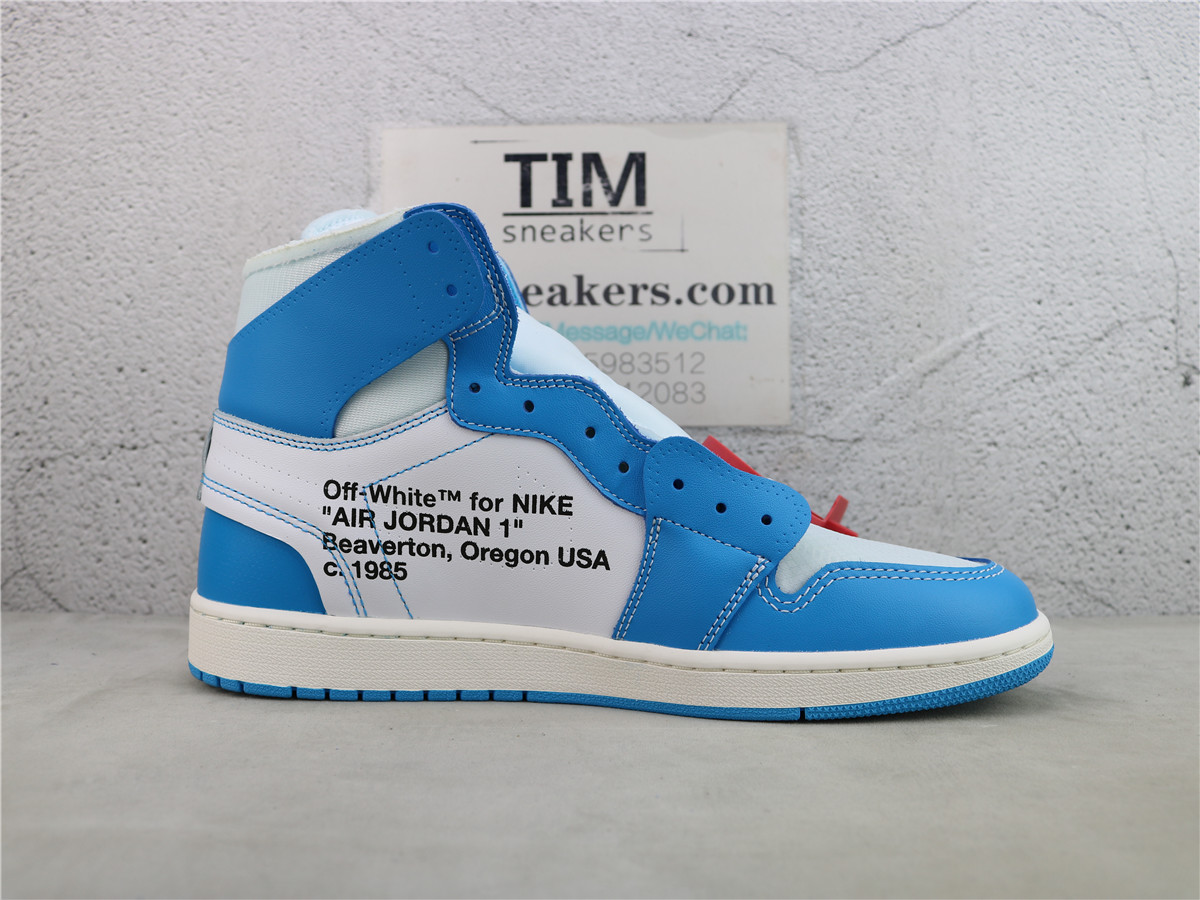 OG Batch Jordan 1 Retro High Off-White University Blue AQ0818-148